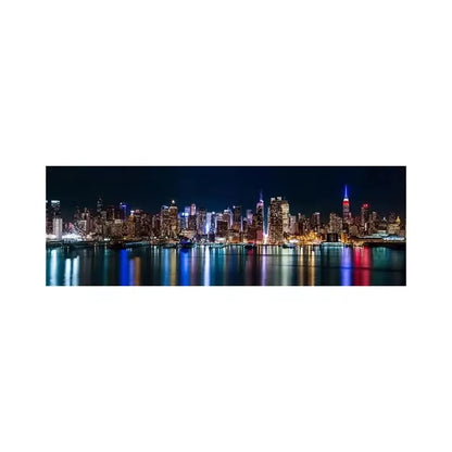 large new york city night skyline unframed canvas print
