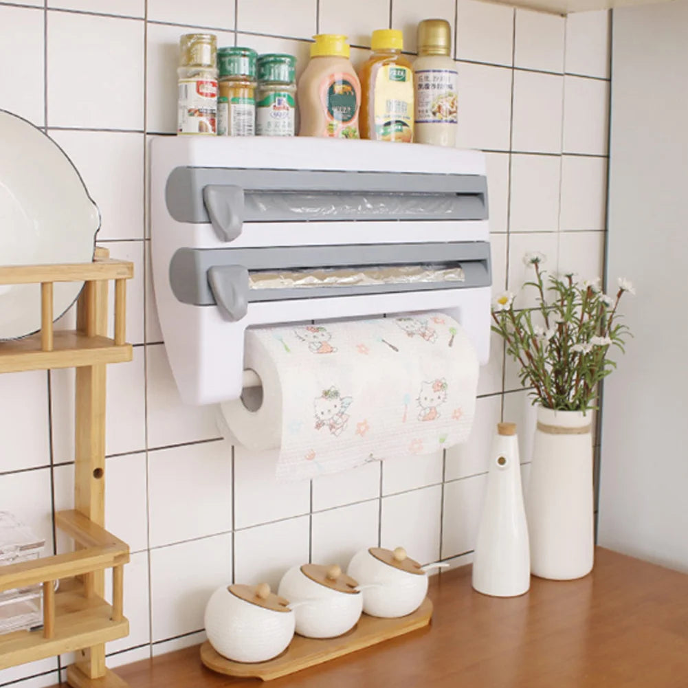 Wall-Mounted Kitchen Wrap Dispenser