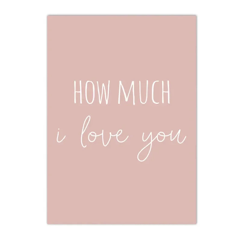 Nordic kids canvas with rainbow, sun, clouds and pink flowers