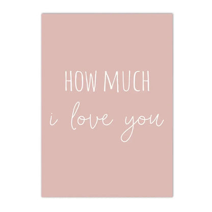 Nordic kids canvas with rainbow, sun, clouds and pink flowers