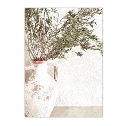 Puglia landscape with olive trees and ancient buildings canvas wall art