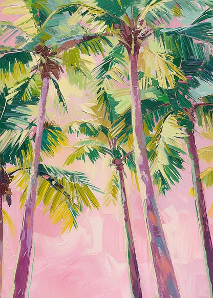 pink horse standing at coastal beach boho canvas print