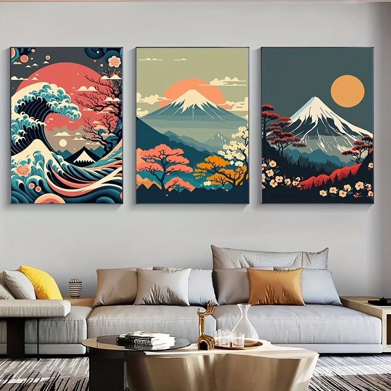 Hokusai Inspired Japanese Prints