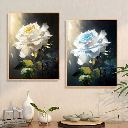 Modern Rose Canvas - Set Of 3