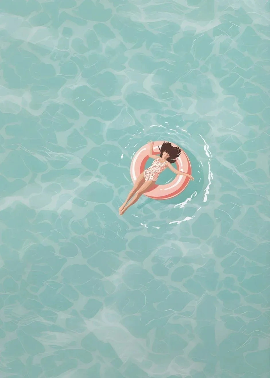 Nordic Summer Beach Canvas