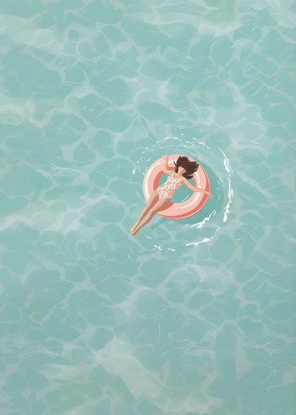 Nordic Summer Beach Canvas