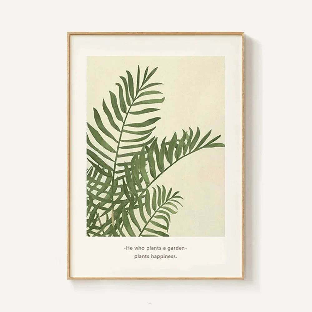 Nordic Leaf Canvas Print