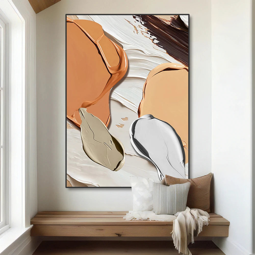 vintage kraft style oil poster unframed canvas wall art