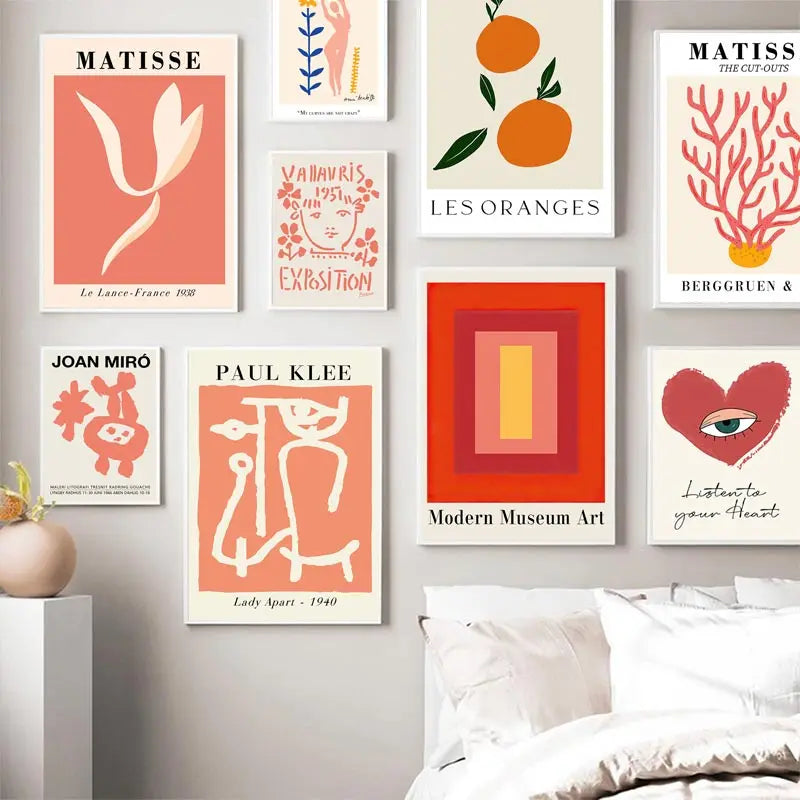 kusama inspired abstract dots nordic gallery canvas