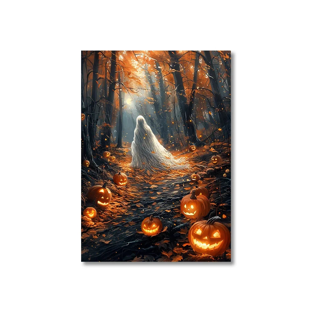 Cute Halloween Ghost Canvas Print