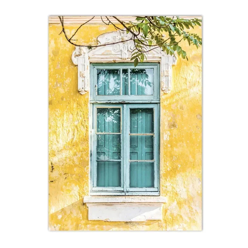 roses with lemons and oranges Nordic floral canvas wall art