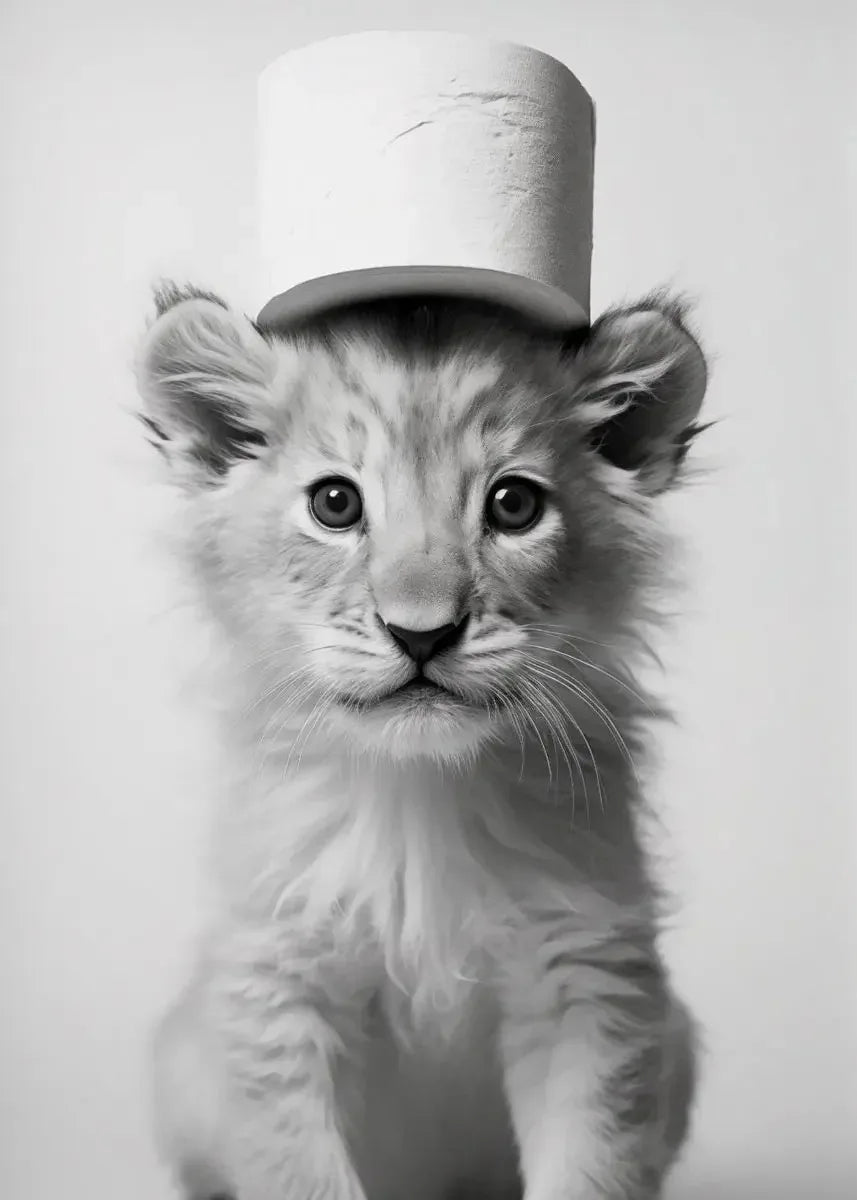 Funny Animal Bathroom Canvas Print