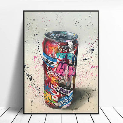 Street Graffiti Gestures Canvas Wall Art