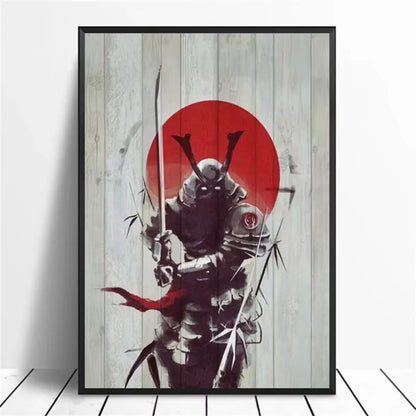 Japanese Vintage Samurai Canvas