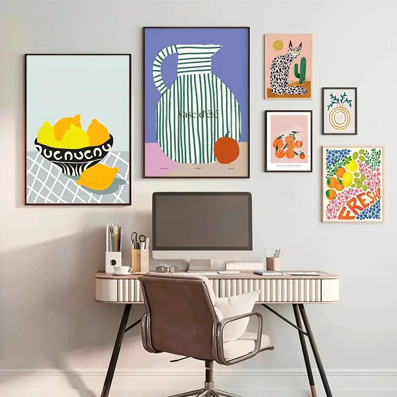 Colorful Matisse Inspired Gallery Wall Prints