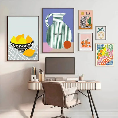 Colorful Matisse Inspired Gallery Wall Prints
