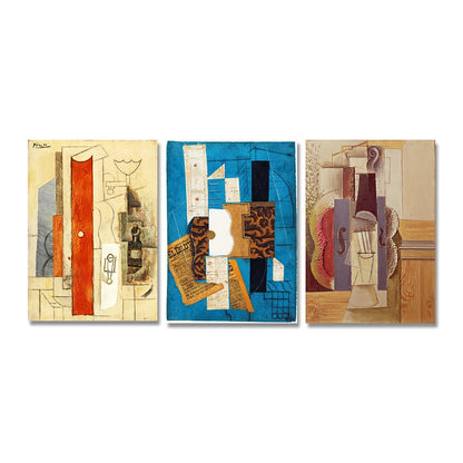 Pablo Picasso Collage Guitar Canvas