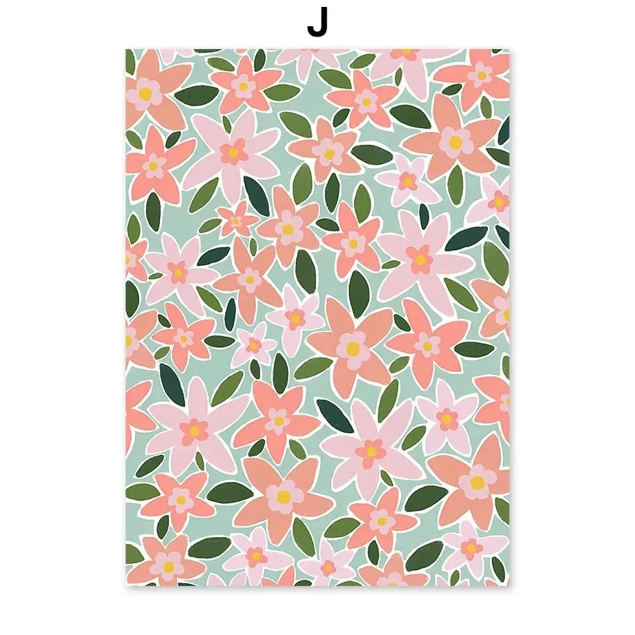 Moroccan Parrot & Lemon Flower Canvas