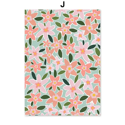 Moroccan Parrot & Lemon Flower Canvas