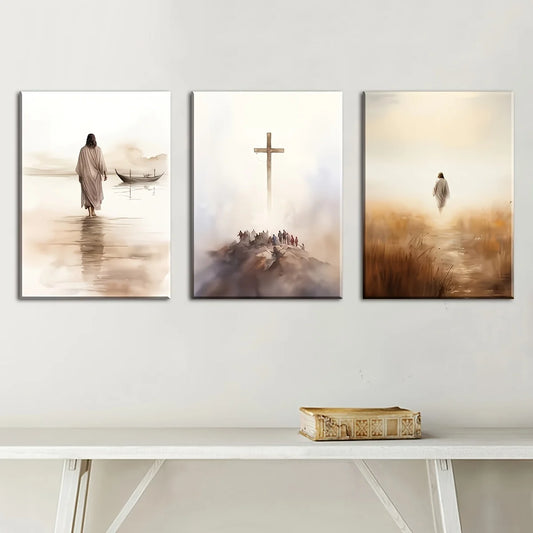 Jesus Religious Canvas - Set Of 3