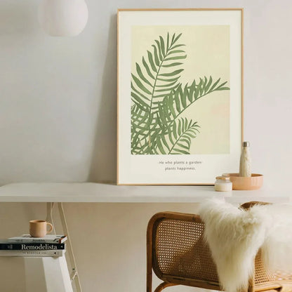 Nordic Leaf Canvas Print