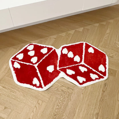 Red Dice Tufted Rug
