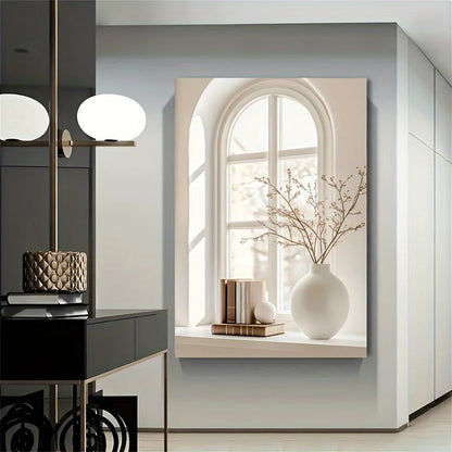 frameless modern art vase contemporary canvas