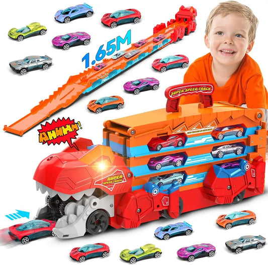 VATOS 3-in-1 Dinosaur Transport Truck