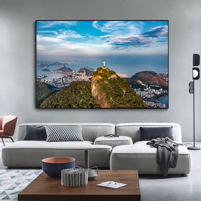 Rio de Janeiro modern city landscape canvas wall art