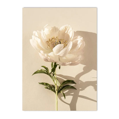 beige floral canvas with roses peonies and pampas grass