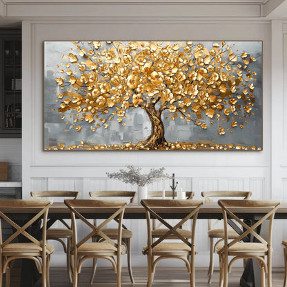 Abstract Colourful Tree Canvas