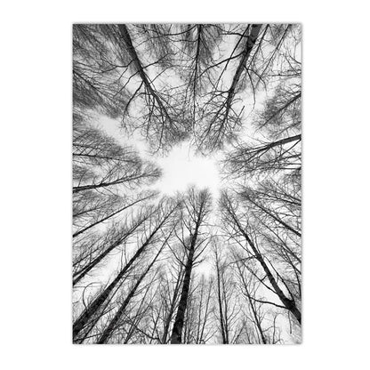 black and white coastal bridge boat palm sea waves nordic canvas