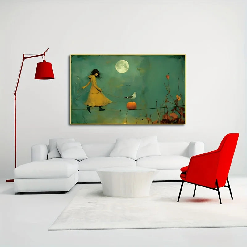 surreal modern gothic art deco frameless dream canvas