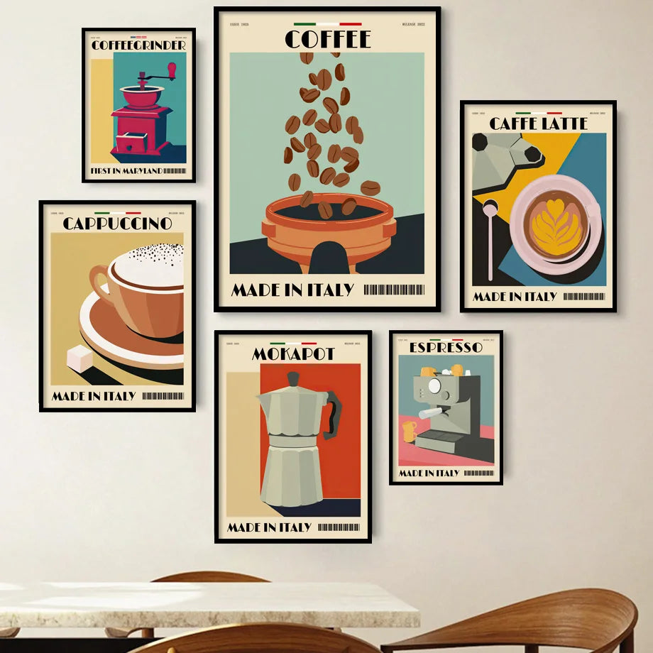 Italian Espresso Coffee Pot Canvas Print