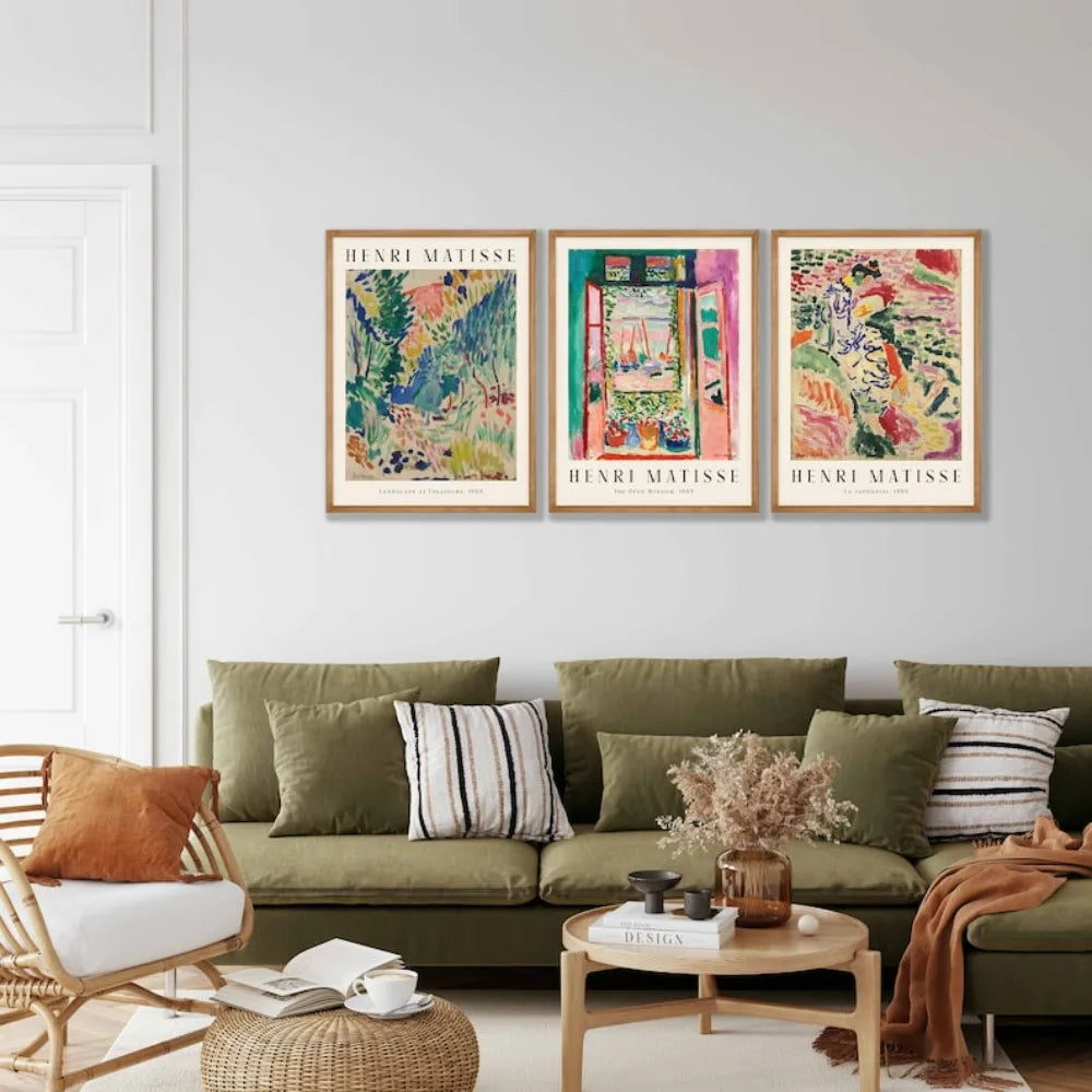 Henri Matisse Inspired Prints - Set of 3