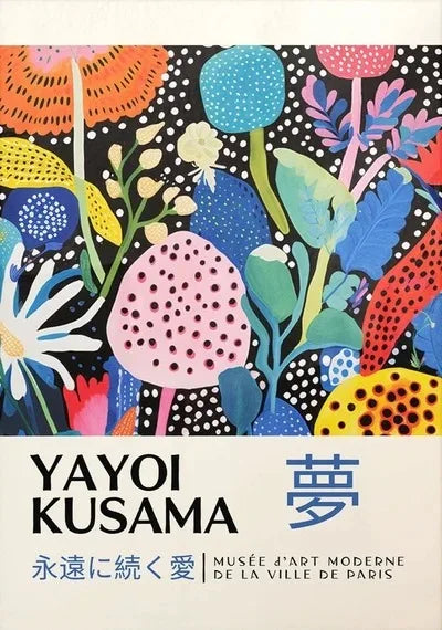Yayoi Kusama Dream Flowers Canvas