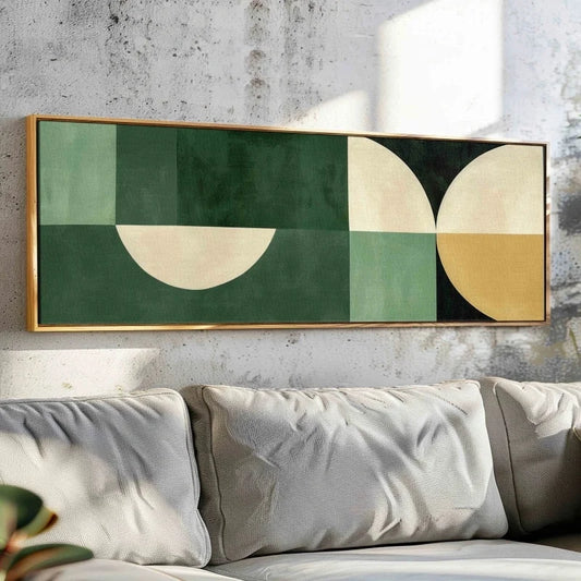 unframed mid century geometric modern canvas wall art