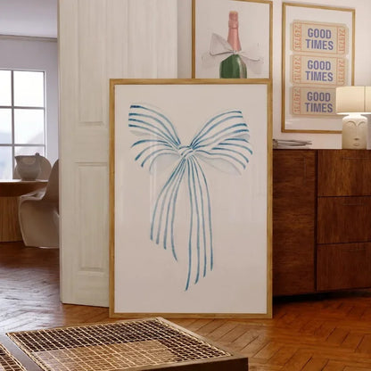 Pink Preppy Bow Canvas Print