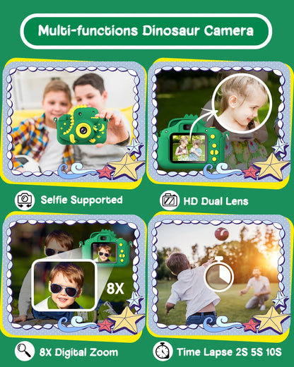Kids Dinosaur Shaped Digital Camera