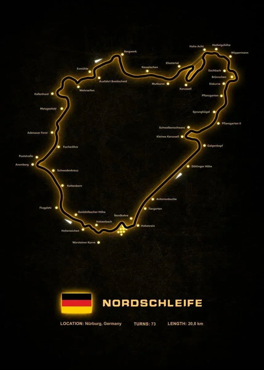 Nürburgring Race Track Canvas Print