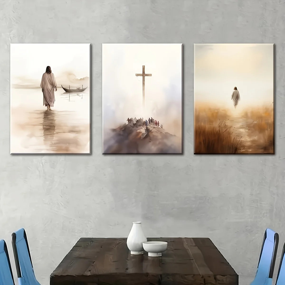 Jesus Religious Canvas - Set Of 3