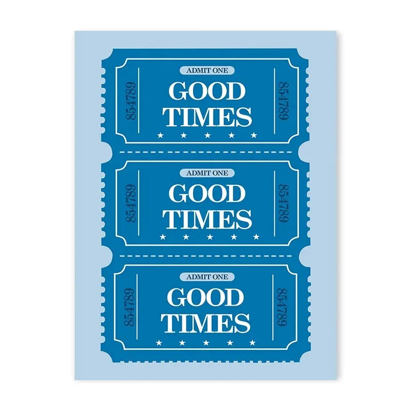 Coastal cowgirl beach aesthetic canvas wall art in light blue