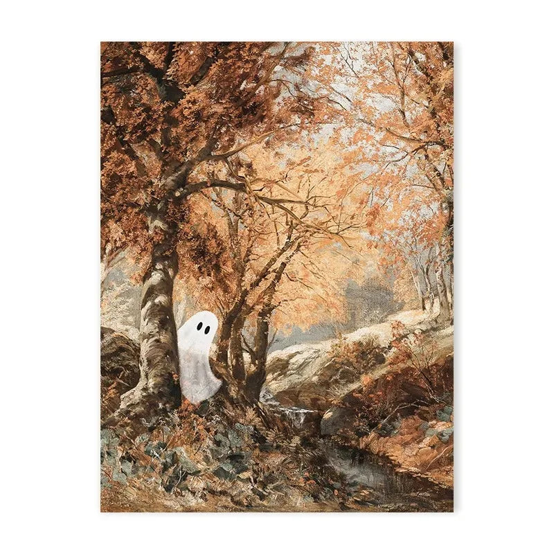 Vintage Autumn Farmhouse Canvas Print