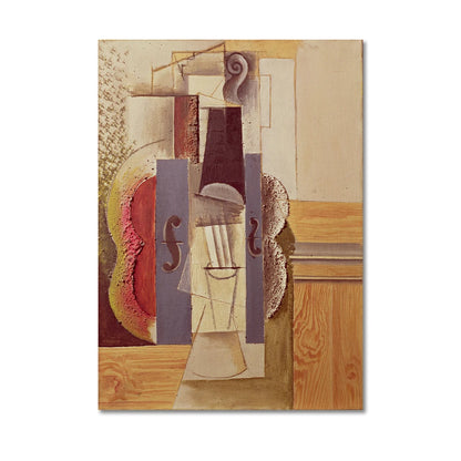 Pablo Picasso Collage Guitar Canvas