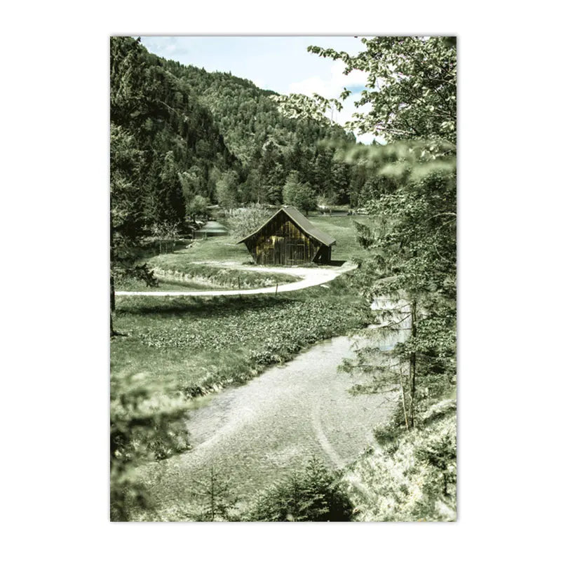 leopard in tropical jungle with palm and monstera leaves on canvas