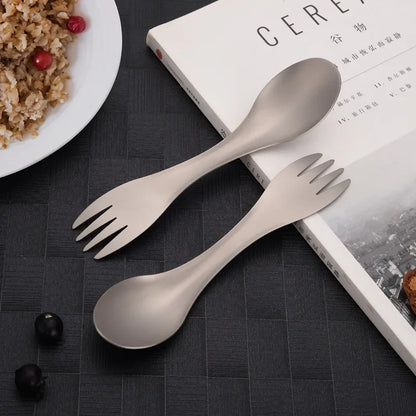 Ultra-Light Titanium 2-in-1 Spork Set