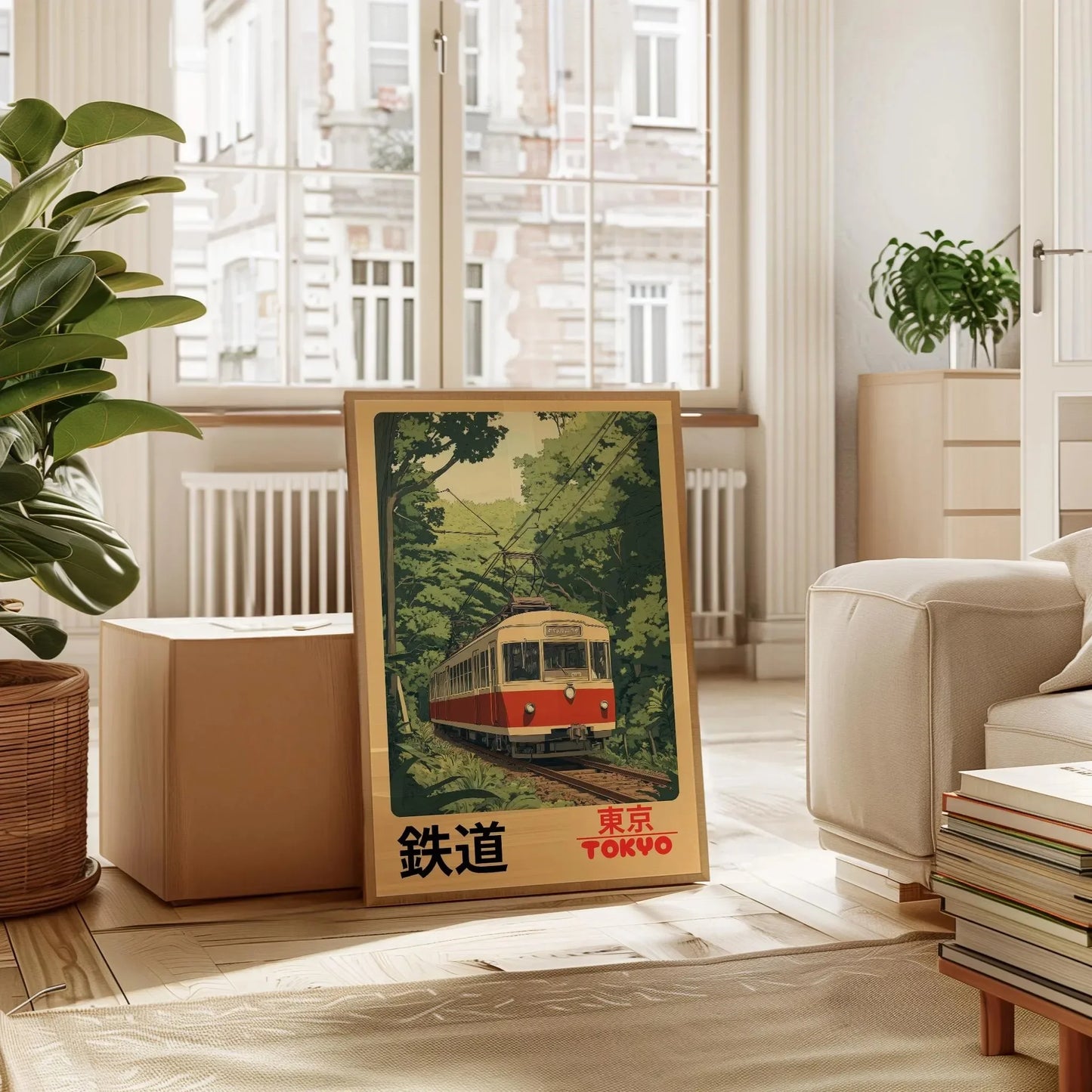 Tokyo Railway Canvas Print