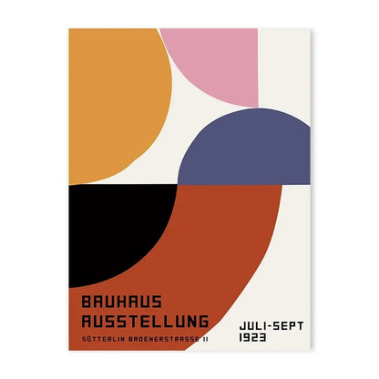 Eclectic Bauhaus Colourful Geometric Canvas
