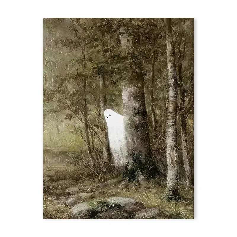 Vintage Autumn Farmhouse Canvas Print