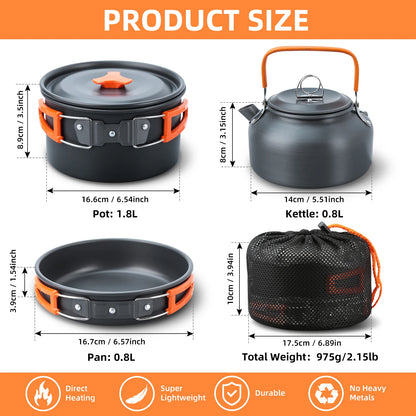 Portable Cookware - Set Of 16